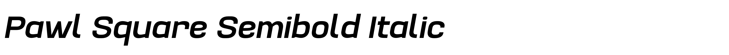 Pawl Square Semibold Italic